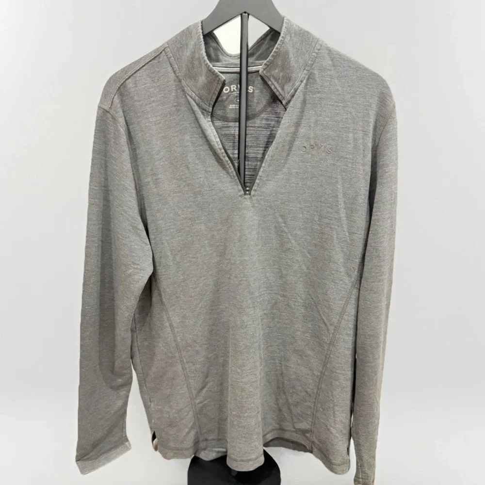 Orvis Classic Collection Mens Quarter Zip Long Sleeve Size Medium